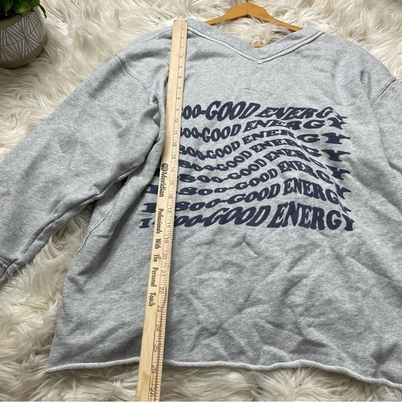 Aerie‎ Wonder V-Neck Sweatshirt Gray - Picture 4 of 8